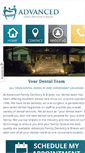 Mobile Screenshot of advancedfamilydentist.com