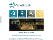 Tablet Screenshot of advancedfamilydentist.com